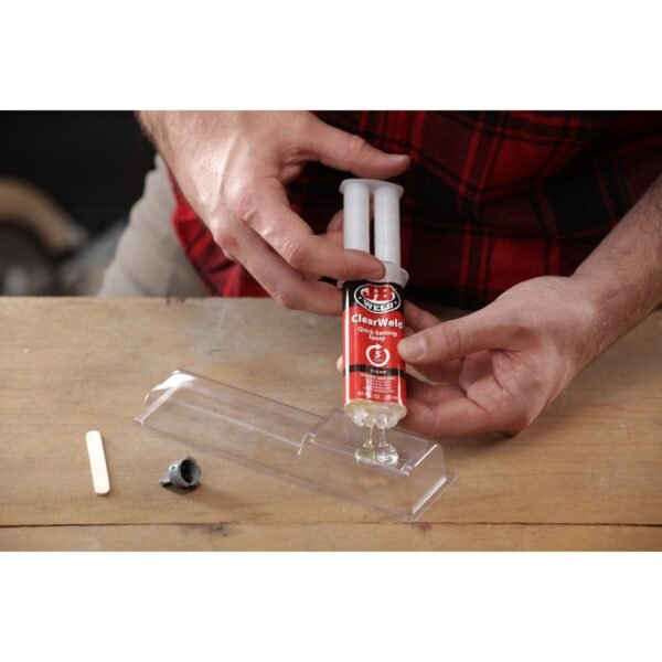 JB WELD CLEAR WELD - 5 MINUTE CLEAR EPOXY - Image 2